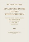 Gesammelte Schriften Bd1 Einleitung in die Geisteswissenschaften
