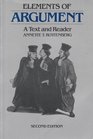 Elements of argument: A text and reader