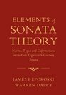 Elements of Sonata Theory Norms Types and Deformations in the LateEighteenthCentury Sonata