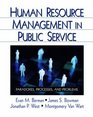 Human Resource Management in Public Service  Paradoxes Processes and Problems