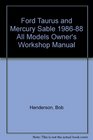 Ford Taurus  Mercury Sable owners workshop manual