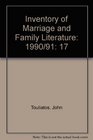 Inventory of Marriage and Family Literature 1990/91
