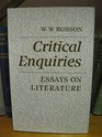 Critical Enquiries Essays on Literature