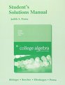 Student's Solutions Manual for College Algebra Graphs and Models