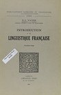 Intro a la Linguistique Francaise