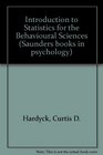 Introduction to Statistics for the Behavioural Sciences