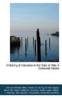 A History of Education in the State of Ohio A Centennial Volume