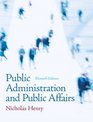 Public Administration and Public Affairs