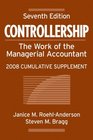 Controllership The Work of the Managerial Accountant 2008 Cumulative Supplement