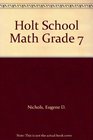 Holt School Math Grade 7