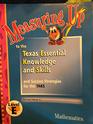Measuring Up to the Texas Essential Knowledge and Skills  Mathematics Level E