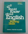 The Least You Should Know About English Writing Skills Form C