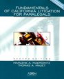 Fundamentals Of California Litigation For Paralegals