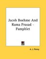 Jacob Boehme And Rama Prasad  Pamphlet