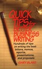 Quick Tips for Better Business Writing