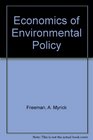 Economics of Environmental Policy