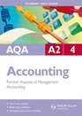 AQA A2 Accounting Unit 4 Further Aspects of Management Accounting