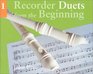 Recorder Duets from the Beginning