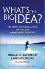 What's the Big Idea Creating and Capitalizing on the Best New Management Thinking