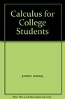 Calculus for College Students