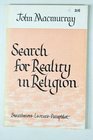 The Search for Reality in Religion