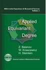 Applied Equivariant Degree