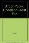 Art of Public Speaking Test File
