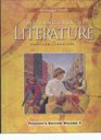 The Language of Literature American Literature Teacher' Edition Volume 1