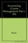 Accounting Course Management Part 1 Sm
