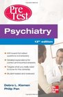 Psychiatry PreTest SelfAssessment And Review Thirteenth Edition