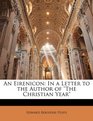 An Eirenicon In a Letter to the Author of The Christian Year
