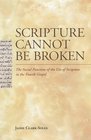 Scripture Cannot Be Broken The Social Function of the Use of Scripture in the Fourth Gospel