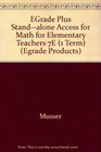 eGrade Plus Standalone Access for Math for Elementary Teachers 7th Edition