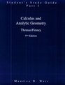 Calculus and Analytical Geometry Study Guide