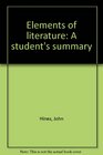 Elements of literature A student's summary