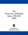 The Poems Etc Of Richard James 15921638