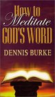 How to Meditate God's Word