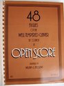 48 Fugues of the Well Tempered Clavier in Open Score