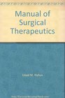 Manual of Surgical Therapeutics
