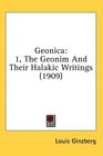 Geonica 1 The Geonim And Their Halakic Writings