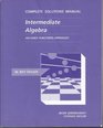 Complete solutions manual  Intermediate algebra  an early functions approach by W Roy Fraser