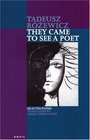 They Came to See a Poet Selected Poems