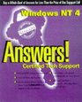 Windows Nt 4 Answers Certified Tech Support