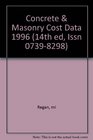 Concrete  Masonry Cost Data 1996