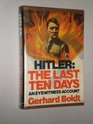 Hitler The Last Ten Days An Eyewitness Account