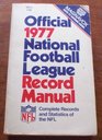 Official 1977 National Football League Record Manual Complete Records and Statistics of the NFL
