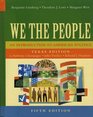 We the People An Introduction to American Politics Texas Edition Fifth Edition
