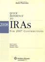 2008 Quick Reference to IRAs for 2007 Contributions