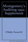 Montgomery's Auditing 1992 Supplement