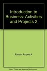 Introduction to Business Activities and Projects 2